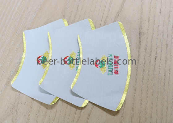 UV Coating Beer Personalised Wine Bottle Stickers Wet Strength Paper