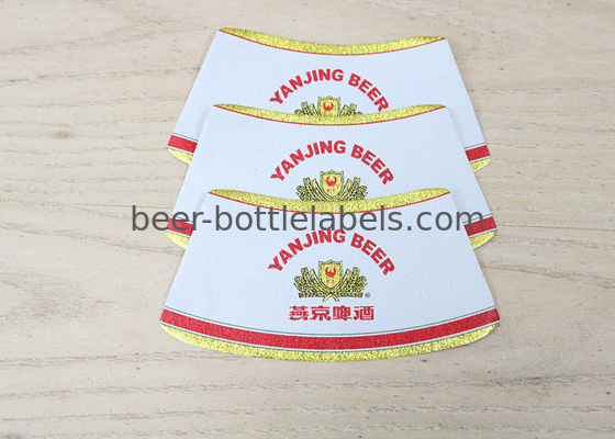 UV Coating Beer Personalised Wine Bottle Stickers Wet Strength Paper