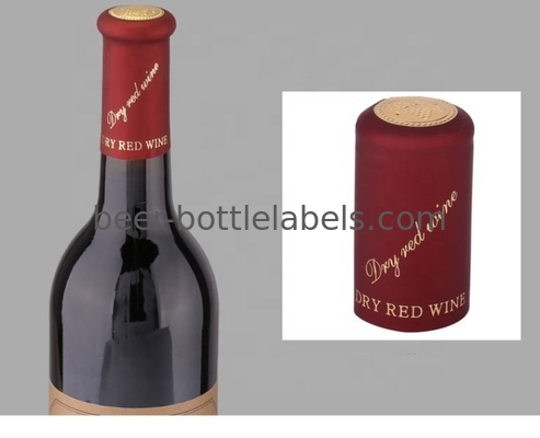 Eco Friendly Custom PVC Shrink Capsules For Wine Bottle Gravure Printing