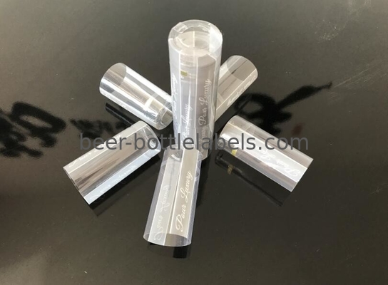 Moistureproof Clear PVC Wine Shrink Capsules Non Toxic Gloss / Matte Lamination
