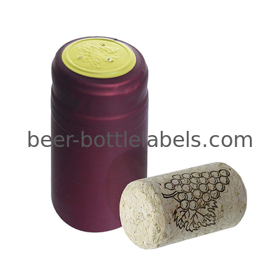Vodka Wine Heat Shrink Capsules Tin Wine Capsules Custom Design Black Golden