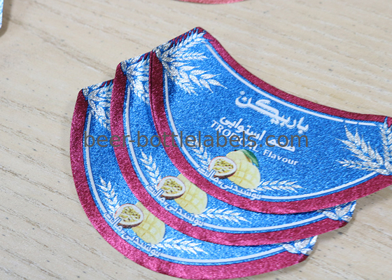 ISO9001 Certificate Beer Neck Label UV Proof Silk Screen Glossy Lamination
