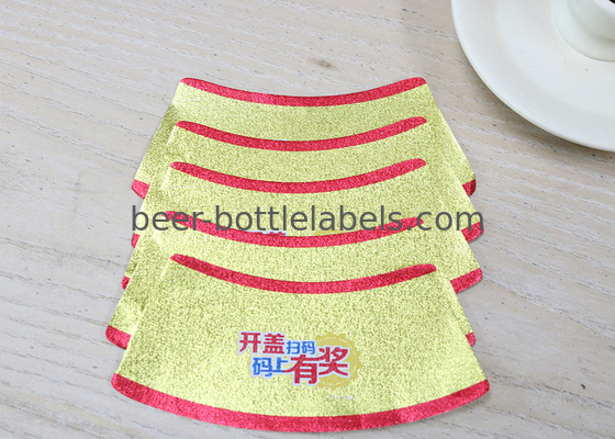Water Proof Full Color Metal Foil Labels Lightweight For Cosmetic , Food