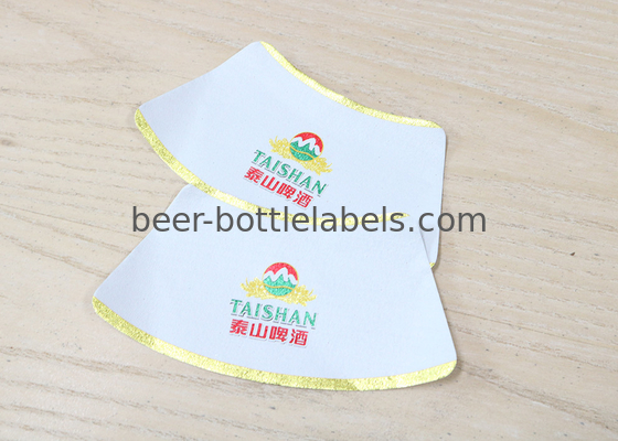 Square Self Adhesive Custom Labels For Beer Bottles Alcohol Proof High Gloss