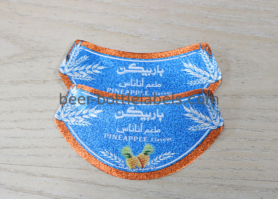 Heat Resistant Waterproof Beer Labels Custom Wine Bottle Labels Embossing Surface