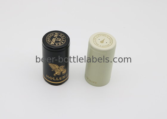 Custom printed design polylaminate capsule heat Shrinkable wine bottle capsule with tear-off strip 30*60mm aluminum caps