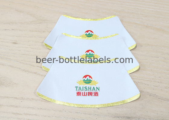 Durable Self Adhesive Personalized Wine Bottle Labels UV Coating Hot Stamping