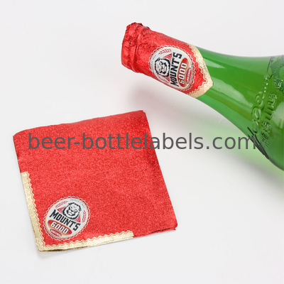 OEM Waterproof Metalized Labels Custom Adhesive Sticker Beer Labels For Wine Bottle