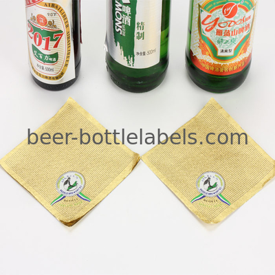 Custom Printed Water Resistant Gold Foil Beverage Beer Label Sticker Beer Label