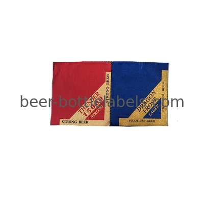 Aluminium foil beer bottle neck label printing sticker labels