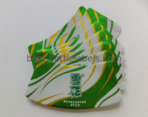 Printed aluminium foil beer neck label/Aluminum Neck Label Foil For Beer bottle