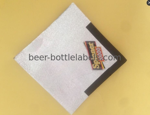 Custom private waterproof adhesive printing gold foil wine bottle labels neck sticker for wine