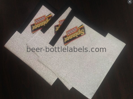 Custom private waterproof adhesive printing gold foil wine bottle labels neck sticker for wine