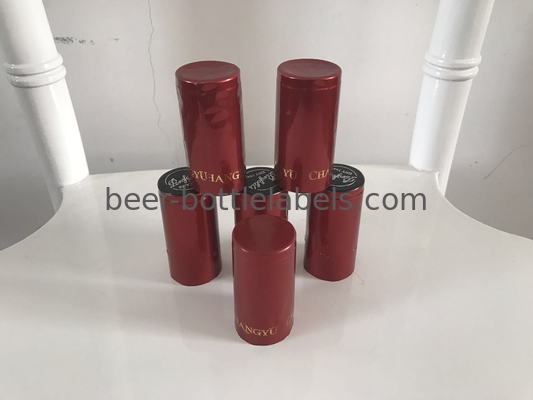Customized size PVC Aluminum Foil heat shrink Capsule with tear line