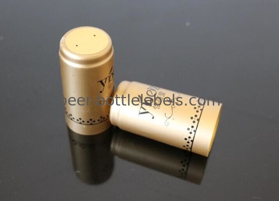 Customize PVC Heat Shrink Caps Seal For Wine Liquor Bottle Cap Shrink Wrap With Tear stripe