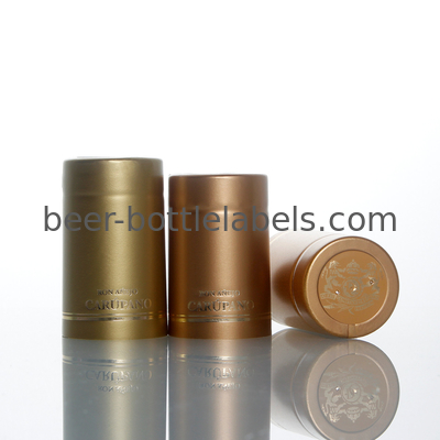 Custom printing logo Heat Shrink Polylaminate PVC Capsule with Tear tab
