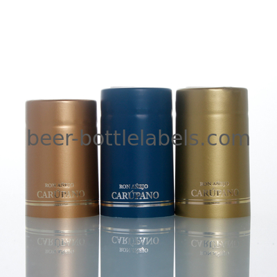 Custom printing logo Heat Shrink Polylaminate PVC Capsule with Tear tab