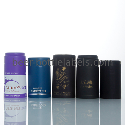 Custom printing logo Heat Shrink Polylaminate PVC Capsule with Tear tab