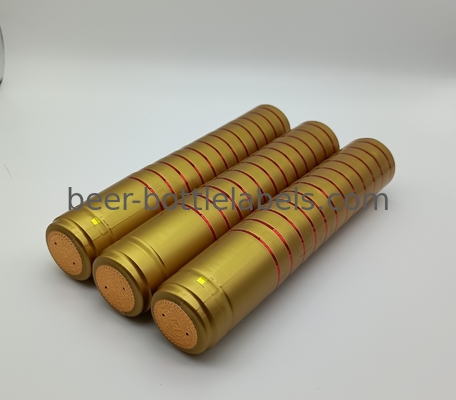 LOW MOQ gin rum tequila vodka wine bottle metal PVC Aluminum Foil heat shrink Capsule with tear tab