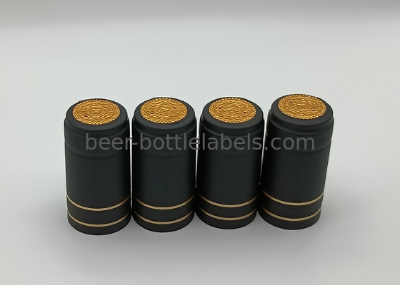 LOW MOQ gin rum tequila vodka wine bottle metal PVC Aluminum Foil heat shrink Capsule with tear tab