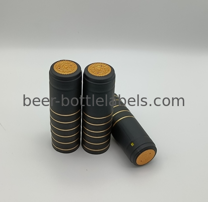 LOW MOQ gin rum tequila vodka wine bottle metal PVC Aluminum Foil heat shrink Capsule with tear tab