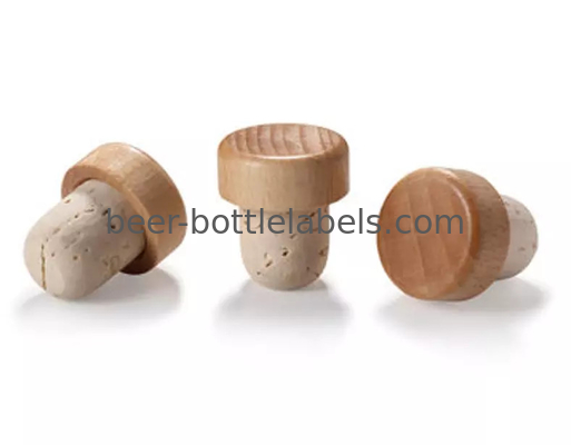 T shape Zamak metal plastic wooden liquor brandy spirits tequila vodka gin rum bottle synthetic cork stopper