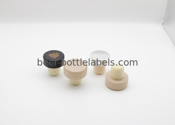 Custom Wood Glass Metal Aluminum Cap Cork Spirit Liquor Vodka Brandy Wine Bottle Cap Cork Round Square Glass Bottle
