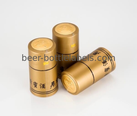Heat Shrinkable Film Wine Bottle Foil Capsules Anti Ultraviolet Hot Stamping
