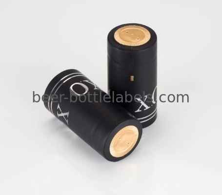 Multi Color Wine PVC Shrink Capsules Alcohol Proof With Aluminum Foil Top