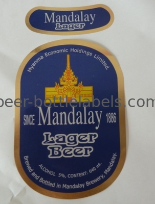 Wet Strenth Paper Self Adhesive Beer Labels Waterproof For Beer Bottle