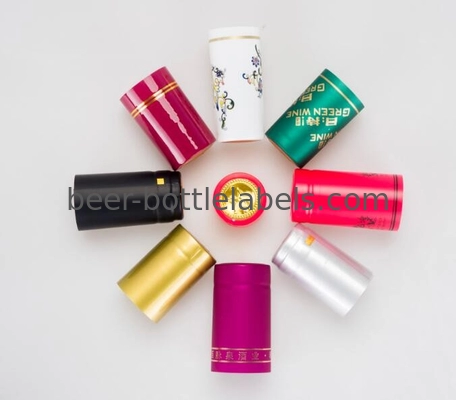 Custom Round Wine Bottle Foil Capsules PVC Wine Shrink Caps Pilfer Proof