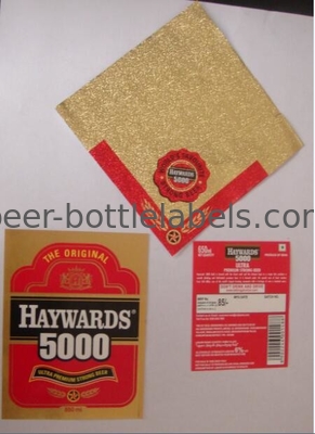 Metallize Paper Personalized Custom Wine Labels Square Scratch Retardant