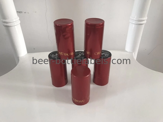 Red Wine Bottle Foil Capsules Waterproof Champagne Foil Capsules Gravure Printing