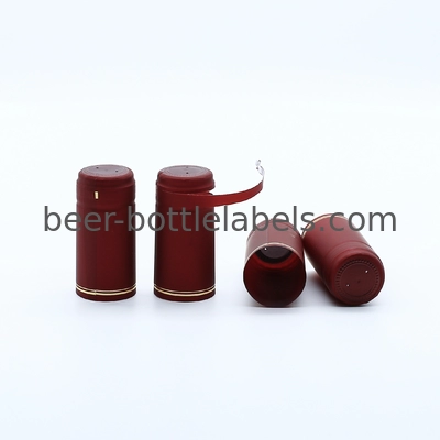 Fast Delivery Non Spill PVC Shrink Capsule Sleeve Wine Bottle Shrink Cap Aluminium Foil Burgundy Screw Cap