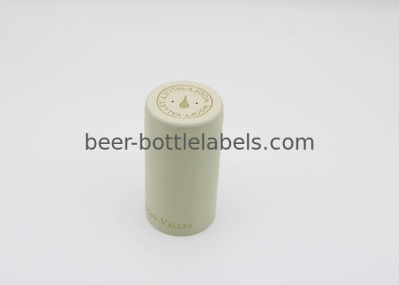 Custom printed design polylaminate capsule heat Shrinkable wine bottle capsule with tear-off strip 30*60mm aluminum caps